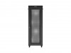 Lanberg Szafa instalacyjna rack stojąca 19 cali 47U 800x800 drzwi perforowane LCD czarna (Flat pack)